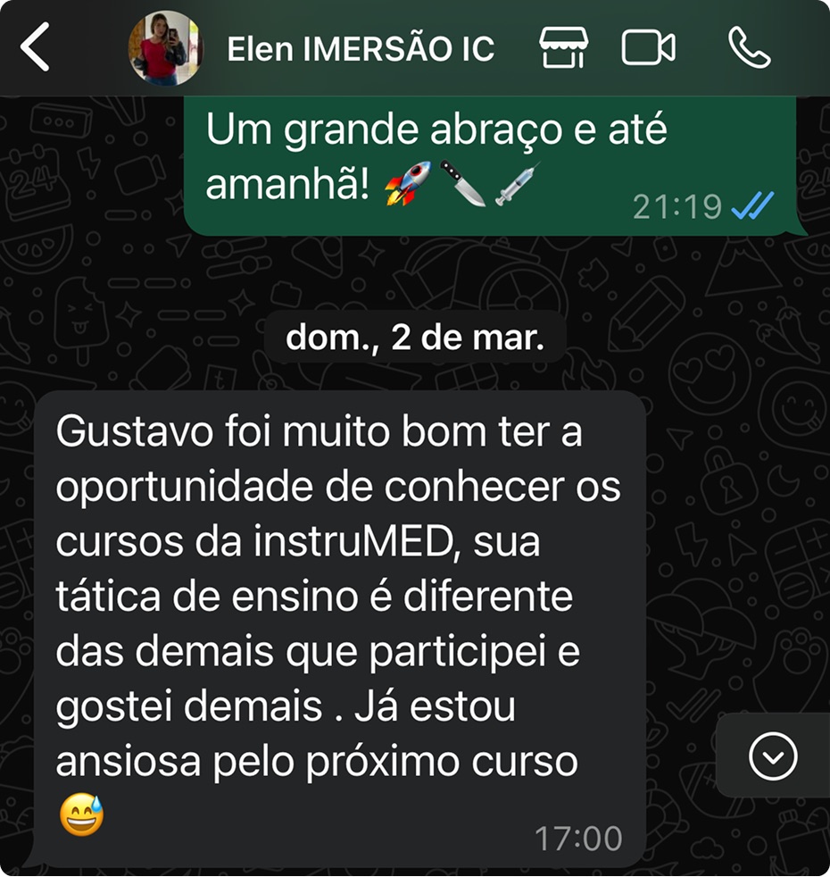 Depoimento de aluno da imersão