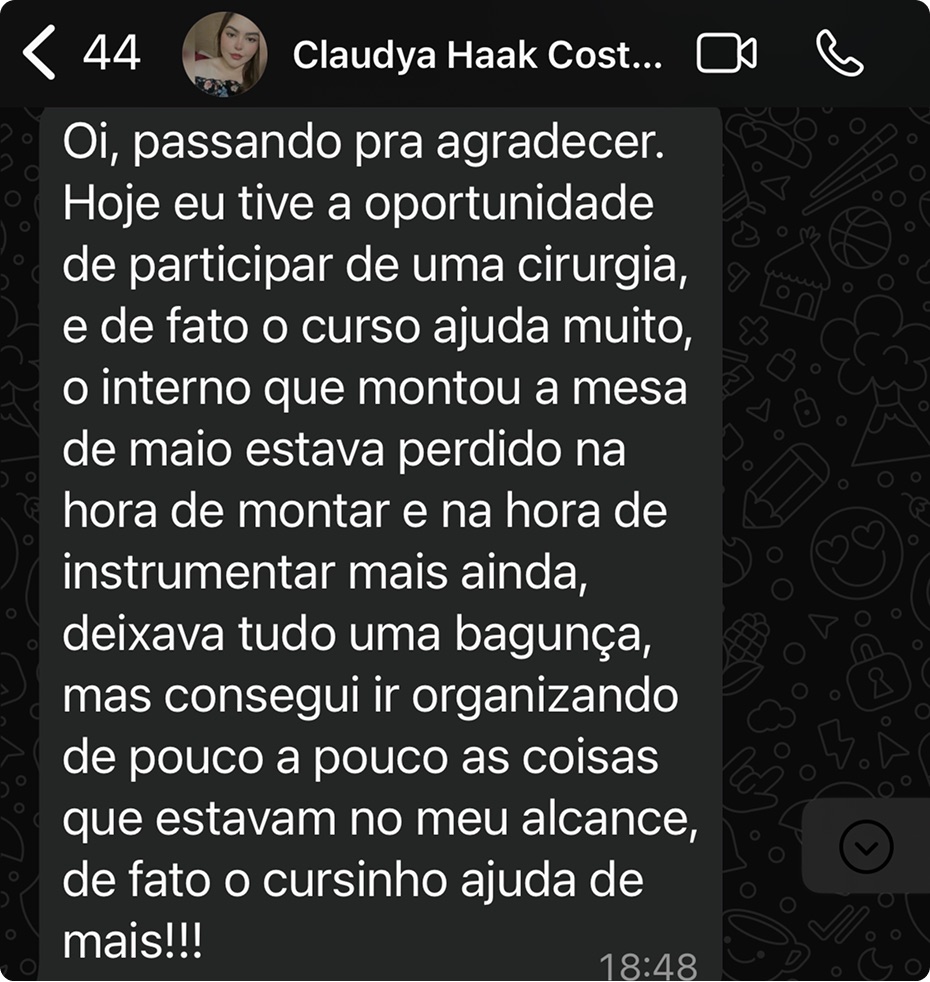 Depoimento de aluno da imersão